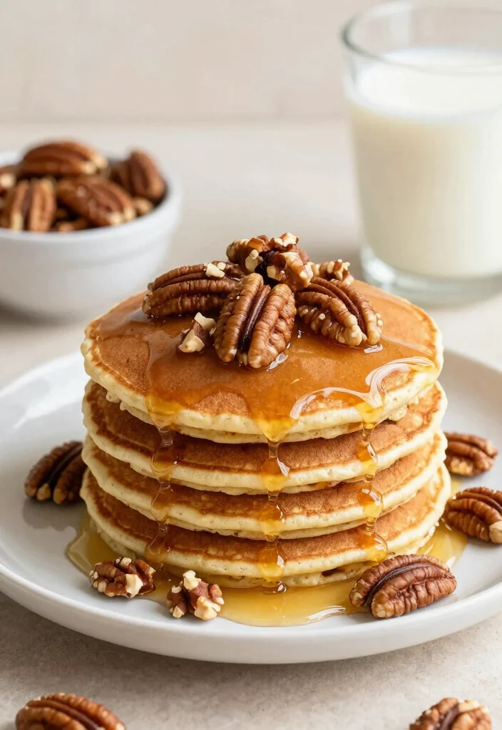 17 High Protein Pancake Recipes for Muscle Building Breakfasts - 14. Maple Pecan Protein Pancakes 1