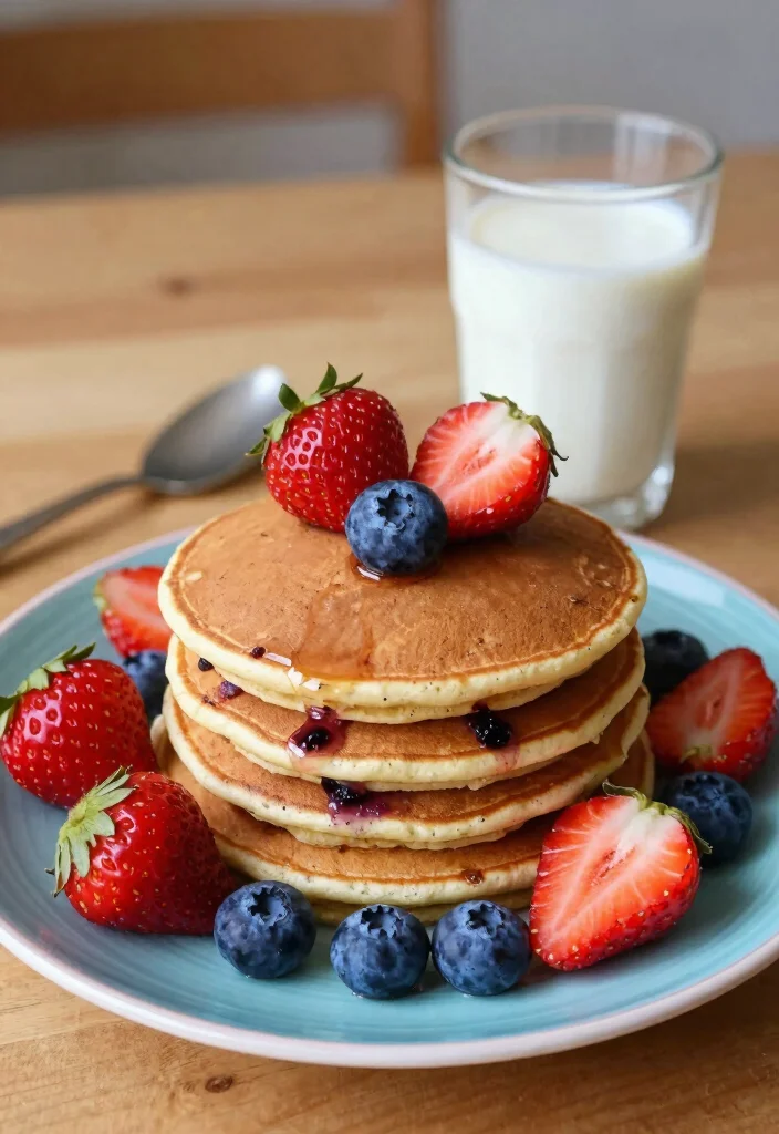 17 High Protein Pancake Recipes for Muscle Building Breakfasts - 15. Berry Almond Flour Protein Pancakes 1