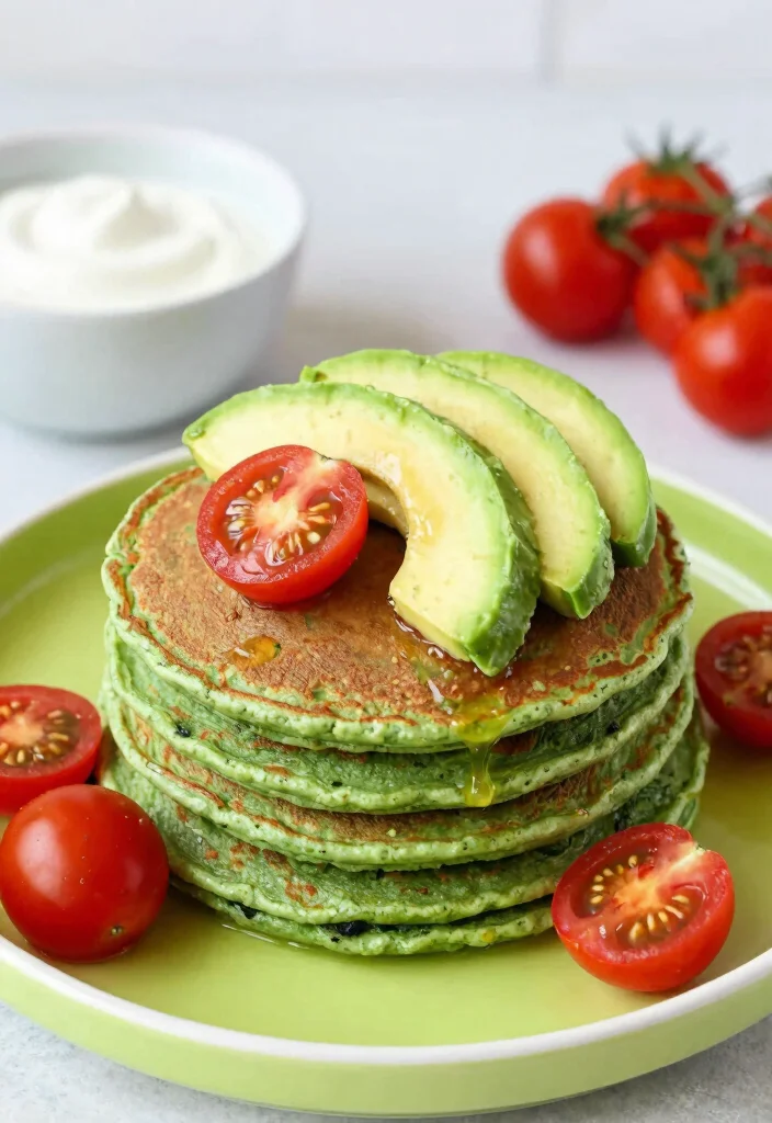 17 High Protein Pancake Recipes for Muscle Building Breakfasts - 6. Spinach Protein Pancakes 1
