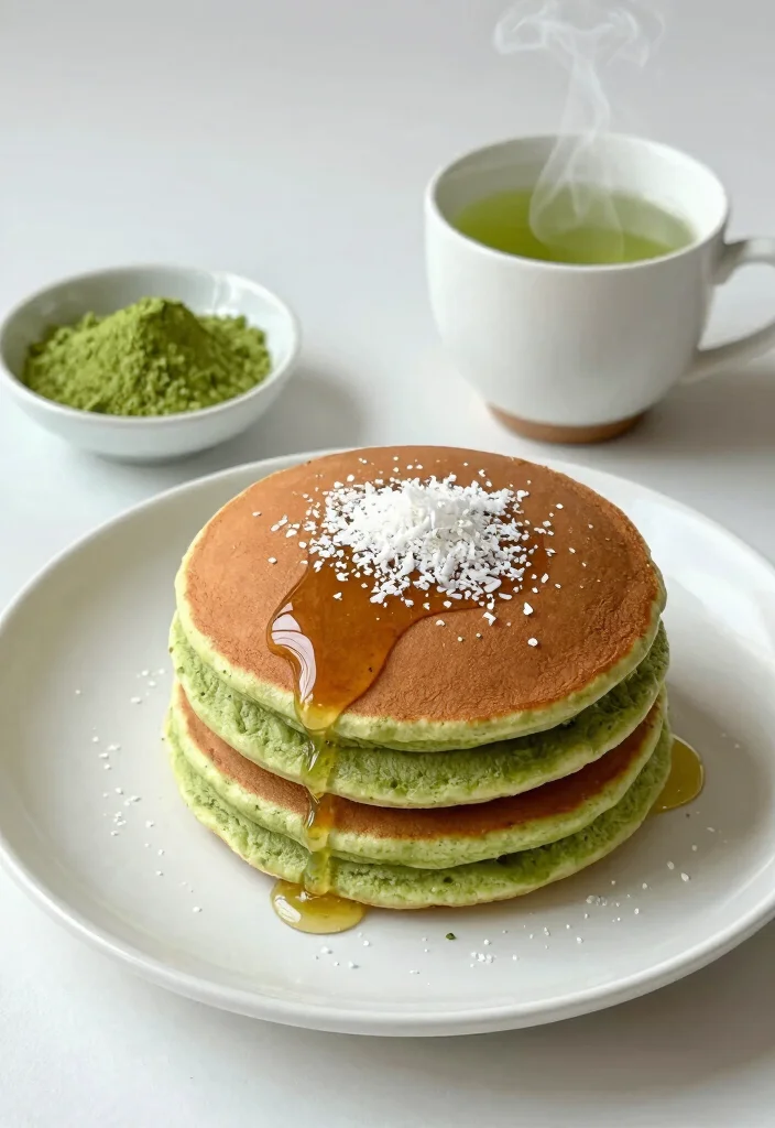 17 Homemade Pancake Mix Recipes for Quick and Perfect Pancakes - 8. Matcha Green Tea Pancake Mix 1