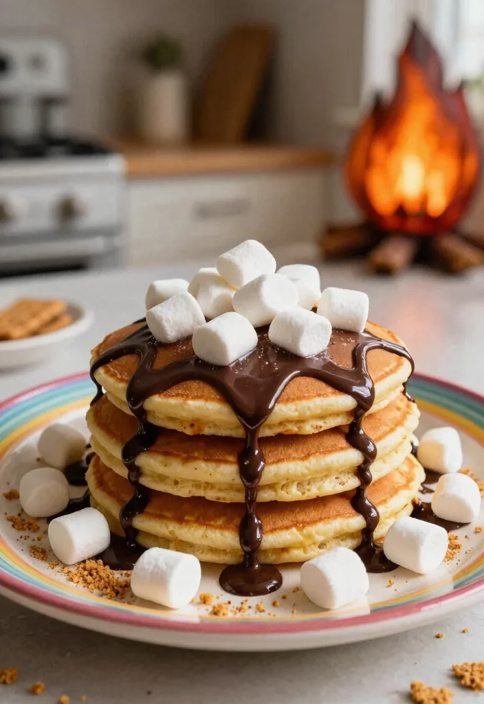 17 Keto Pancake Recipes for Low Carb, High Flavor Breakfasts - 15. S'mores Pancakes 1