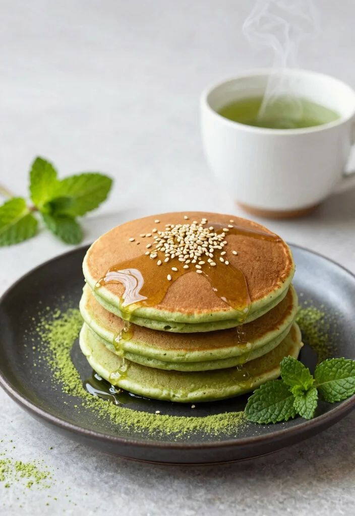 17 Keto Pancake Recipes for Low Carb, High Flavor Breakfasts - 5. Matcha Green Tea Pancakes 1