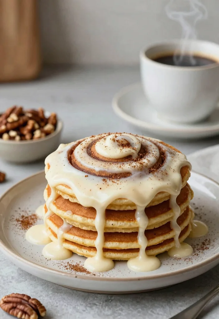 17 Keto Pancake Recipes for Low Carb, High Flavor Breakfasts - 6. Cinnamon Roll Pancakes 1