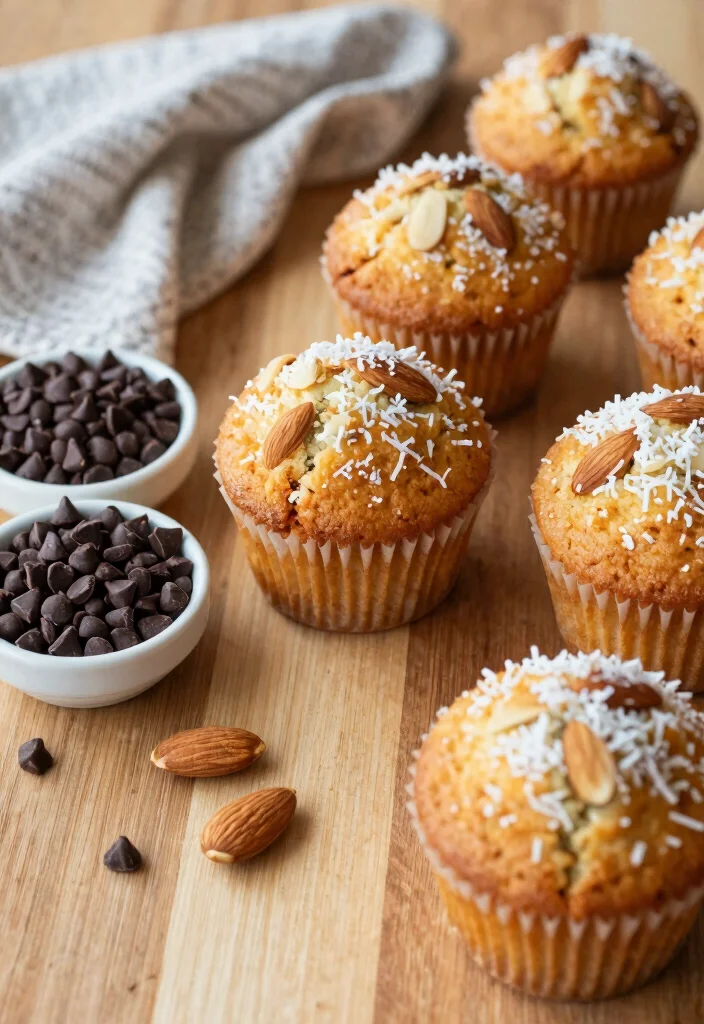 17 Kodiak Pancake Muffin Recipes for Protein Packed Treats - 11. Almond Joy Kodiak Muffins 1