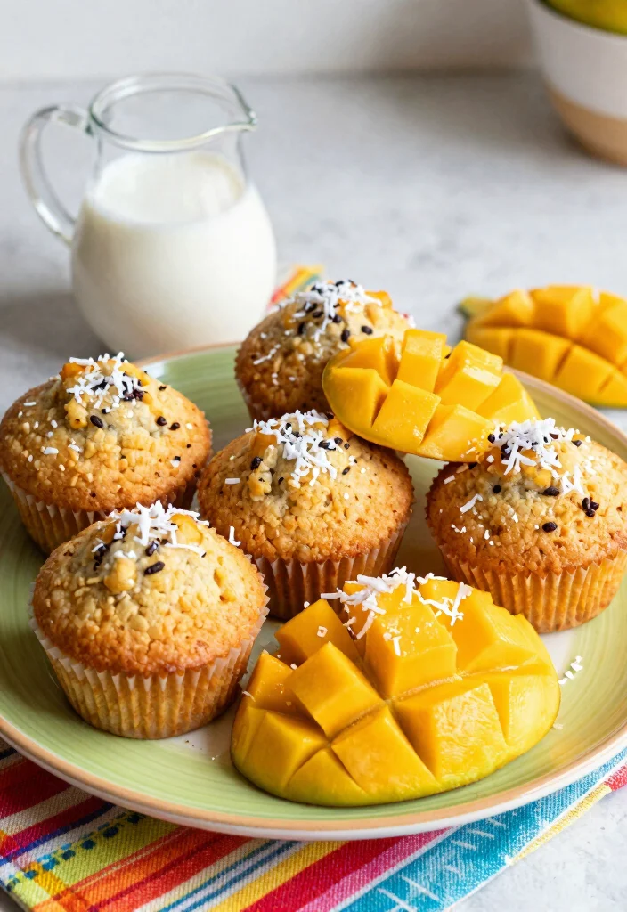 17 Kodiak Pancake Muffin Recipes for Protein Packed Treats - 12. Coconut Mango Kodiak Muffins 1