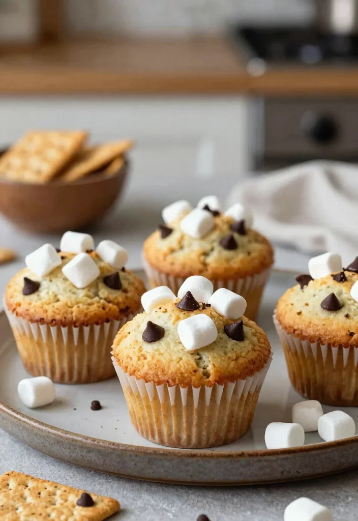 17 Muffins Made From Pancake Mix for Quick and Easy Baking - 12. S’mores Pancake Mix Muffins 1