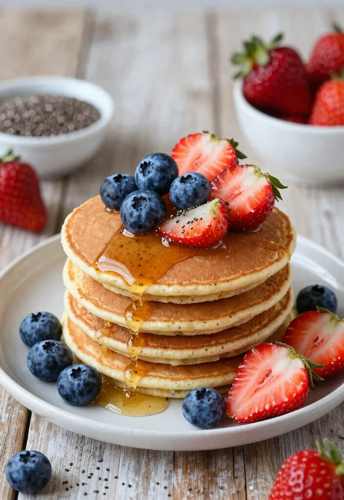 17 Pancake Recipes for One That Are Quick and No Waste - 15. Chia Seed Pancakes 1