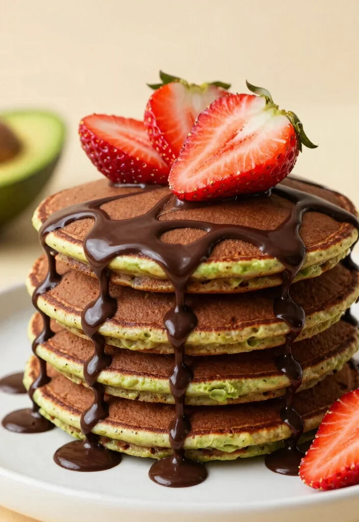 17 Pancake Recipes for One That Are Quick and No Waste - 16. Chocolate Avocado Pancakes 1