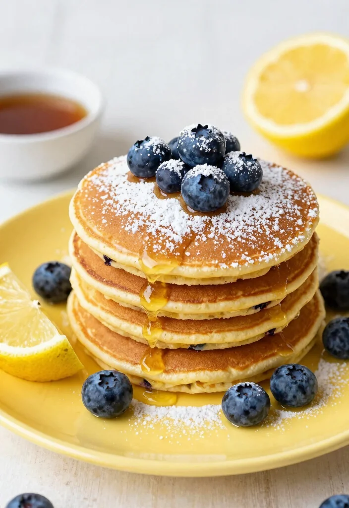 17 Pancake Recipes for One That Are Quick and No Waste - 6. Blueberry Lemon Pancakes 1