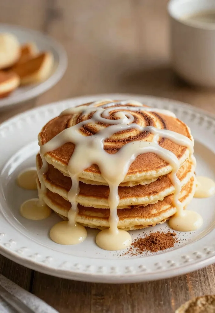 17 Pancake Recipes for One That Are Quick and No Waste - 8. Cinnamon Roll Pancakes 1