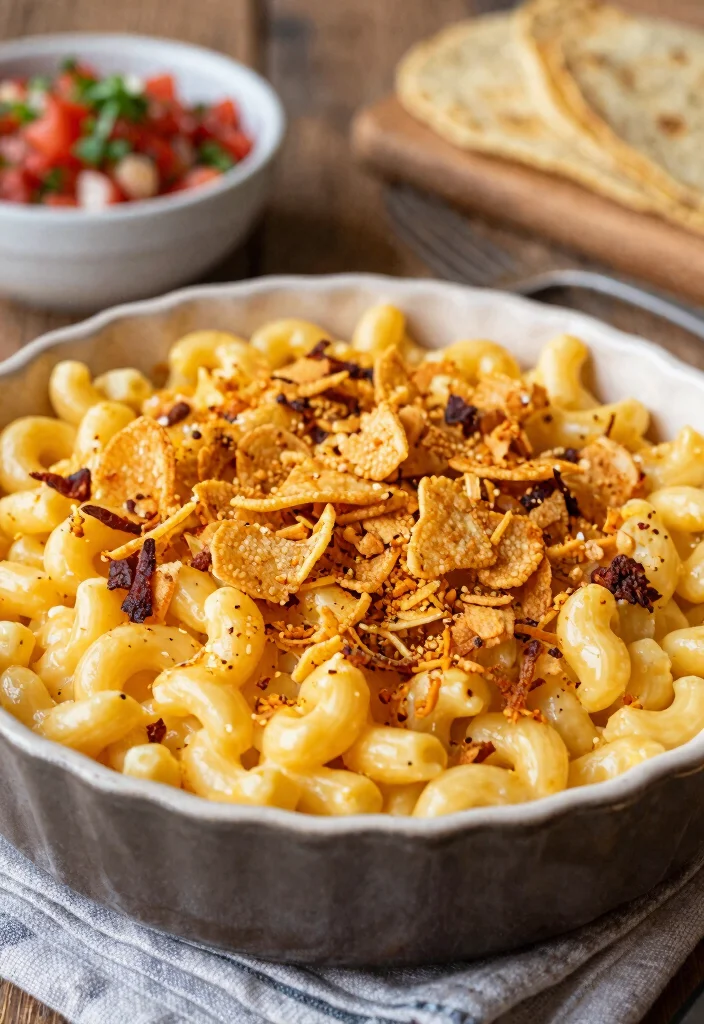 17 Taco Mac and Cheese Casserole Recipes You Need to Try - 11. Taco Mac and Cheese with Fritos Topping 1
