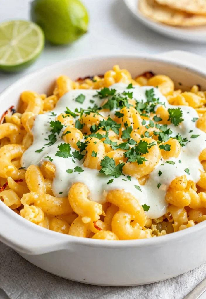 17 Taco Mac and Cheese Casserole Recipes You Need to Try - 17. Taco Mac and Cheese with Cilantro Lime Dressing 1