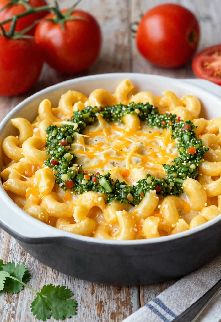 17 Taco Mac and Cheese Casserole Recipes You Need to Try - 8. Taco Mac and Cheese with Salsa Verde 1