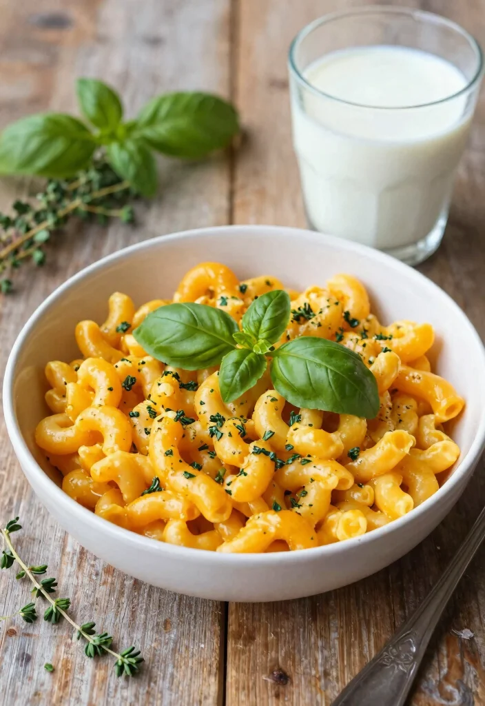17 Vegan Butternut Squash Mac and Cheese Recipes for Family Comfort - Herbed Vegan Butternut Squash Mac and Cheese 1