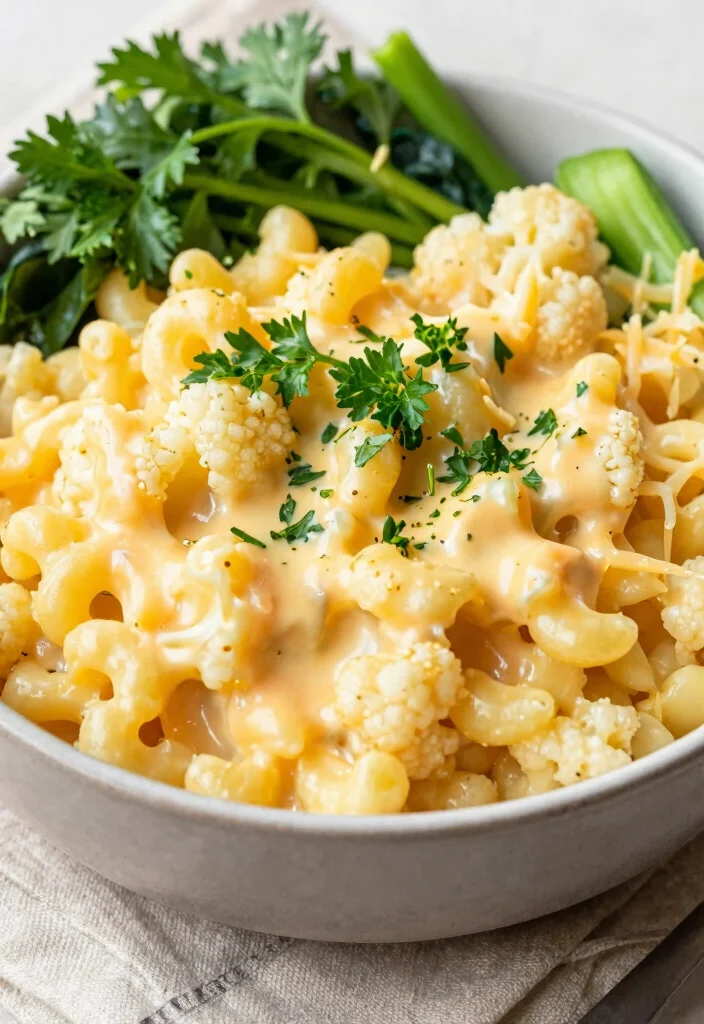 17 White Cheese Mac and Cheese Twists to Elevate Your Comfort Food Game - 11. Cheesy Cauliflower Mac and Cheese 1