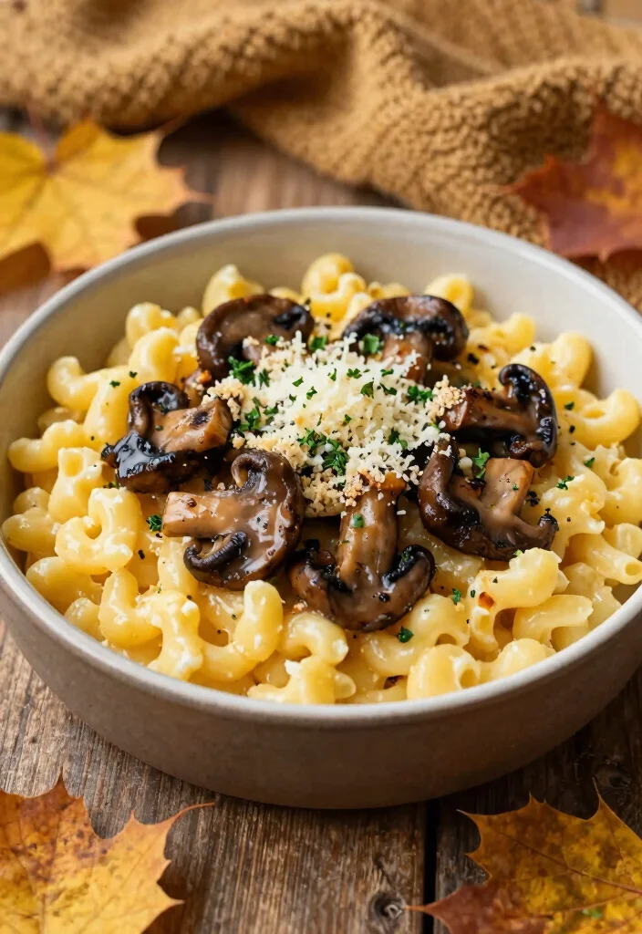 17 White Cheese Mac and Cheese Twists to Elevate Your Comfort Food Game - 16. Mac and Cheese with Wild Mushrooms 1