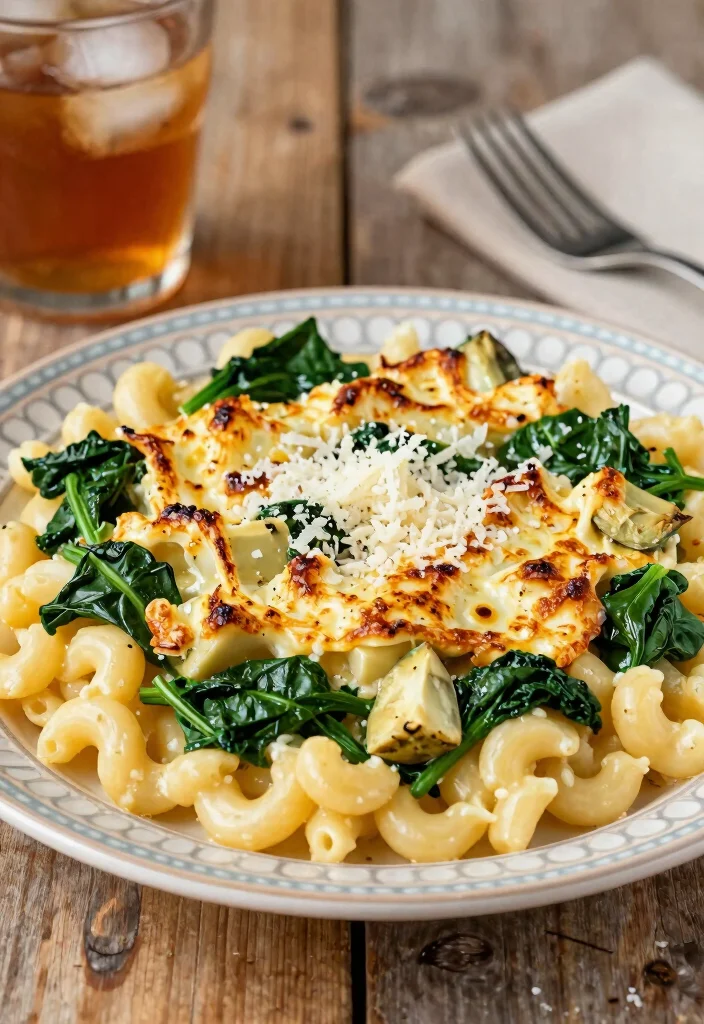 17 White Cheese Mac and Cheese Twists to Elevate Your Comfort Food Game - 4. Spinach and Artichoke White Cheese Mac and Cheese 1