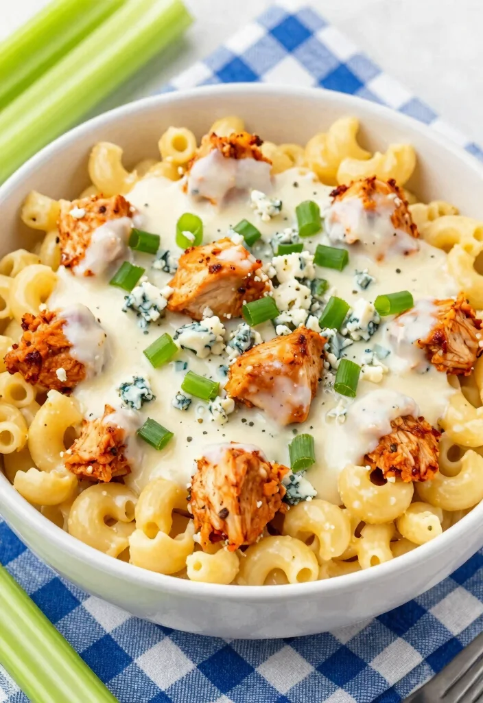 17 White Cheese Mac and Cheese Twists to Elevate Your Comfort Food Game - 5. Buffalo Chicken Mac and Cheese 1