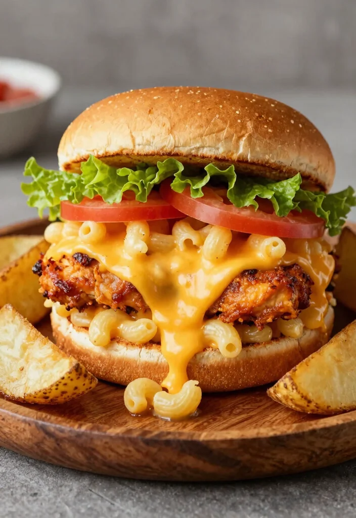 18 Buffalo Chicken Dip Mac and Cheese Ideas for Game Day - 12. Buffalo Chicken Mac and Cheese Burgers 1