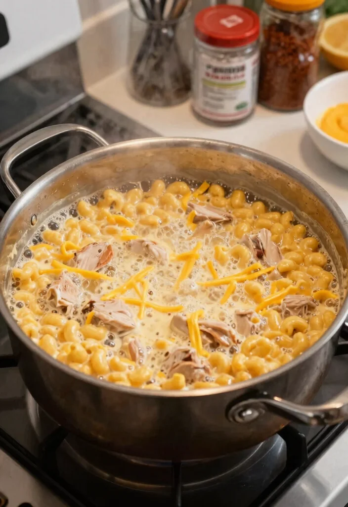 18 Buffalo Chicken Dip Mac and Cheese Ideas for Game Day - 3. One-Pot Buffalo Chicken Mac and Cheese 1