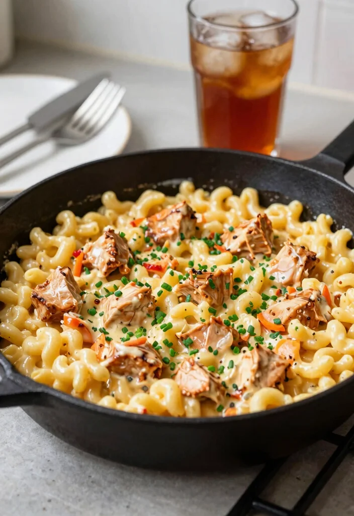 18 Buffalo Chicken Dip Mac and Cheese Ideas for Game Day - 6. Buffalo Chicken Mac and Cheese Skillet 1