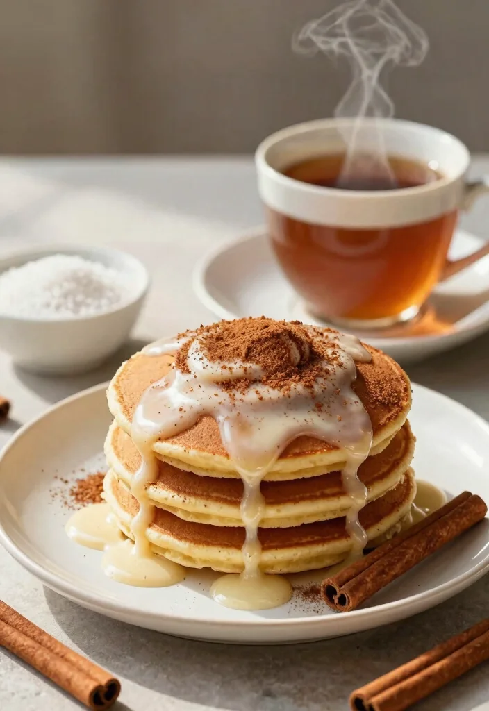 18 Dairy Free Pancake Recipes That Are Light, Fluffy, and Delicious - 10. Cinnamon Roll Pancakes 1