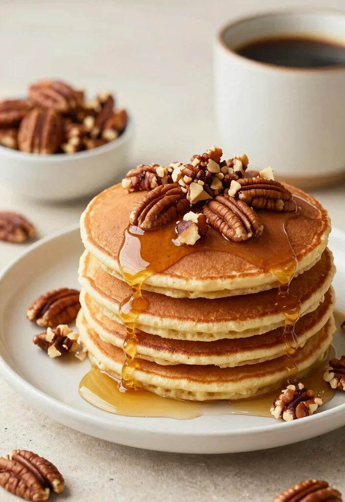 18 Dairy Free Pancake Recipes That Are Light, Fluffy, and Delicious - 14. Maple Pecan Pancakes 1