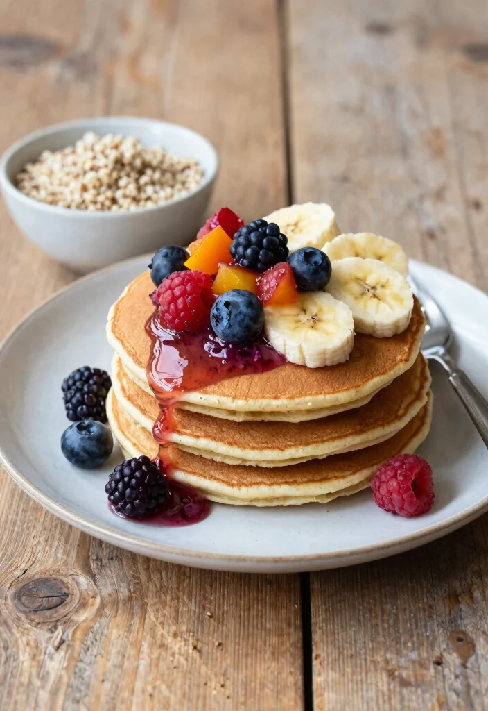 18 Dairy Free Pancake Recipes That Are Light, Fluffy, and Delicious - 16. Quinoa Pancakes 1