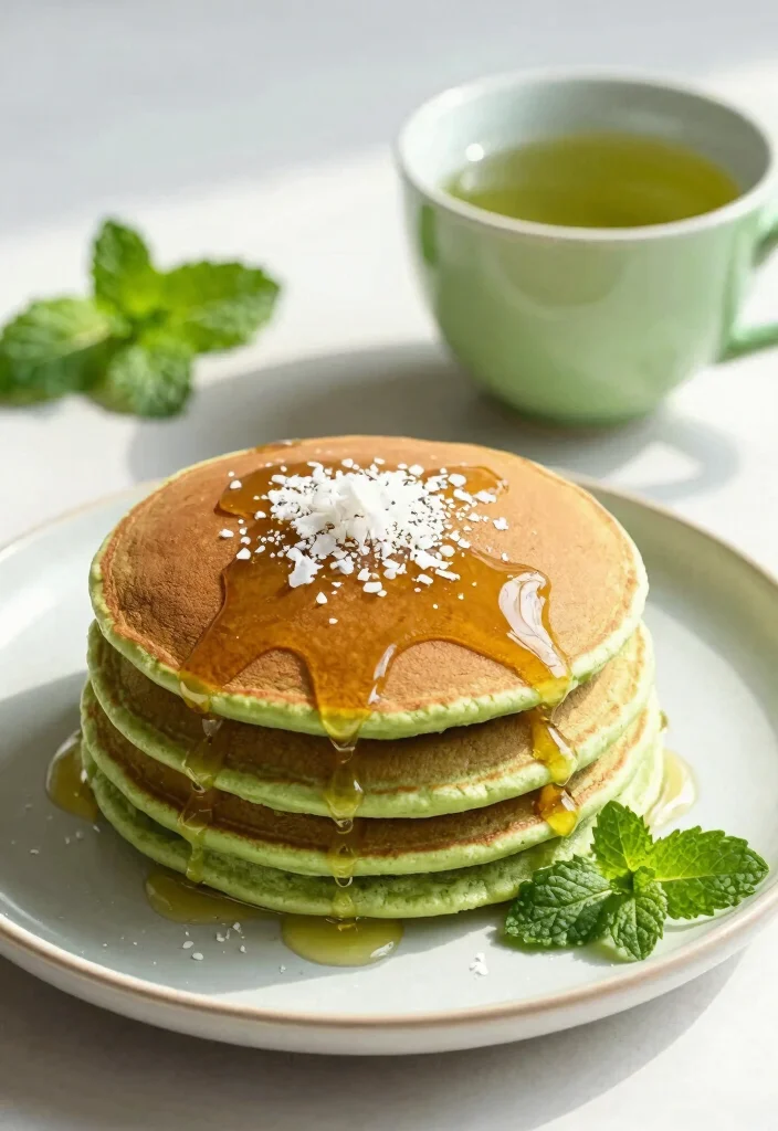 18 Dairy Free Pancake Recipes That Are Light, Fluffy, and Delicious - 7. Matcha Pancakes 1