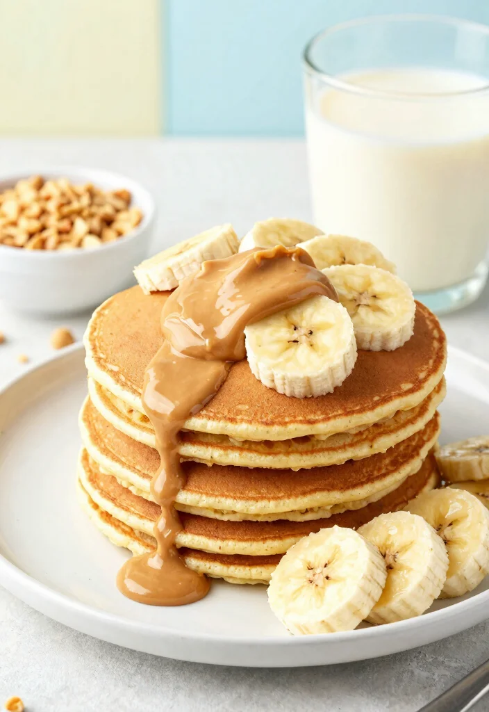 18 Dairy Free Pancake Recipes That Are Light, Fluffy, and Delicious - 9. Peanut Butter Banana Pancakes 1