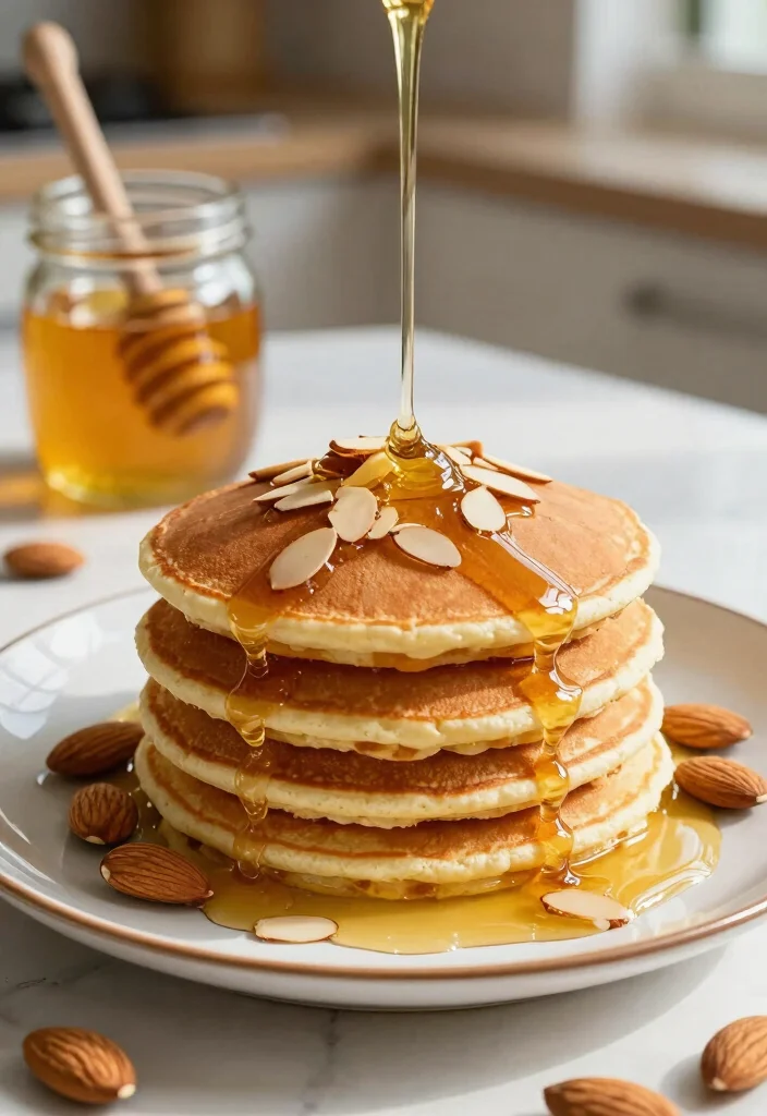 18 Easy Pancake Mix Recipes You Can Make at Home Anytime - 18. Honey Almond Pancakes 1