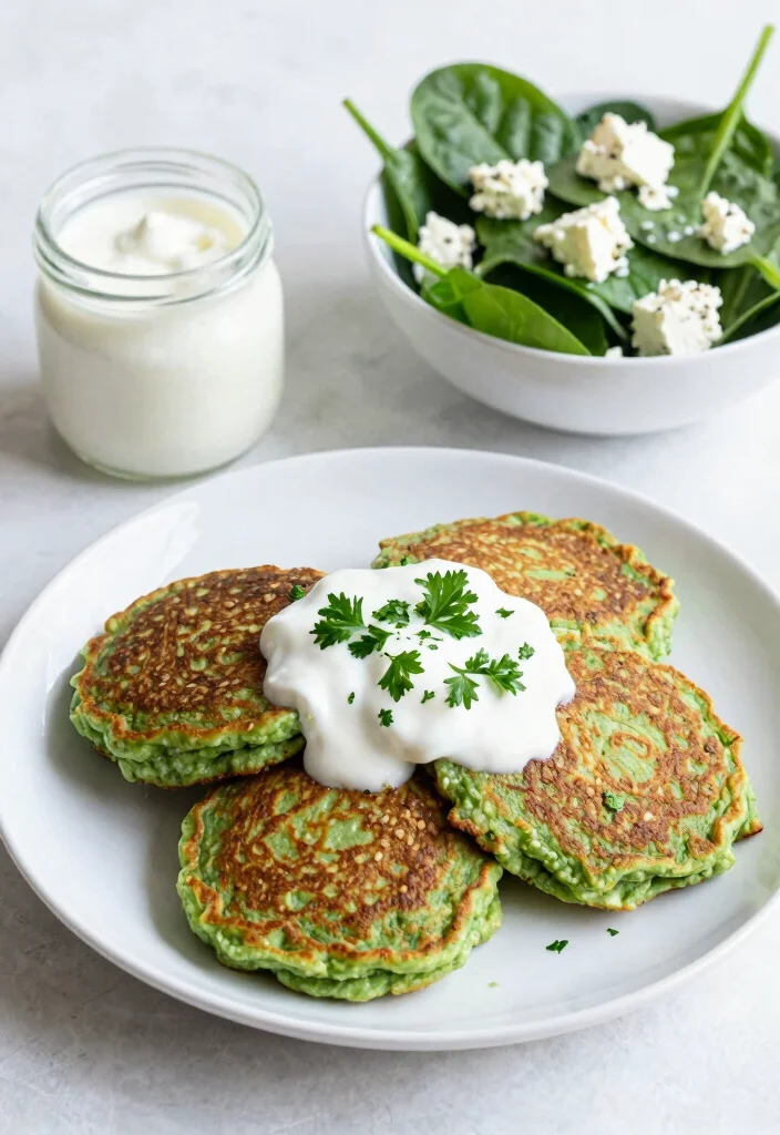 18 Easy Pancake Mix Recipes You Can Make at Home Anytime - 6. Savory Spinach & Feta Pancakes 1
