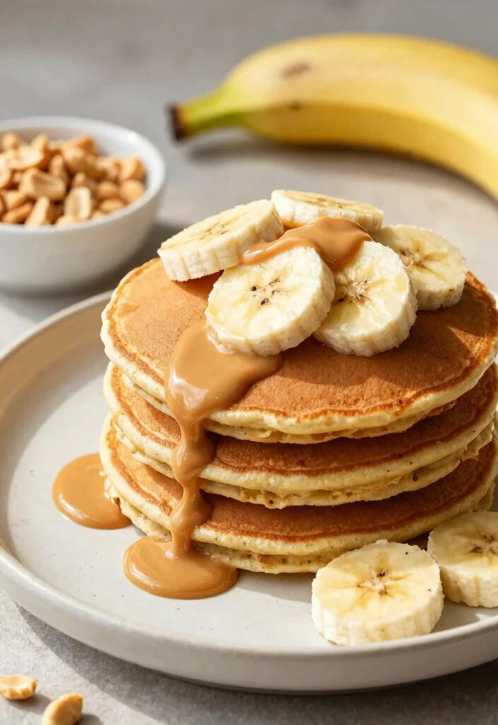18 Easy Pancake Mix Recipes You Can Make at Home Anytime - 7. Peanut Butter Banana Pancakes 1