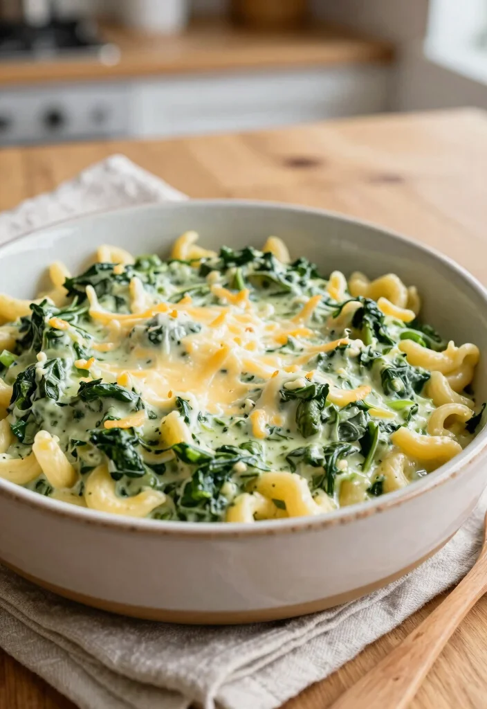 18 Healthy Mac and Cheese Recipes Under 400 Calories - 1. Spinach and Ricotta Mac and Cheese 1
