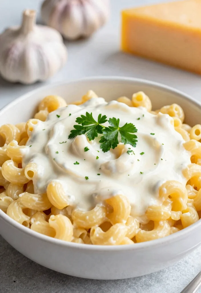 18 Healthy Mac and Cheese Recipes Under 400 Calories - 10. Lightened-Up Alfredo Mac and Cheese 1