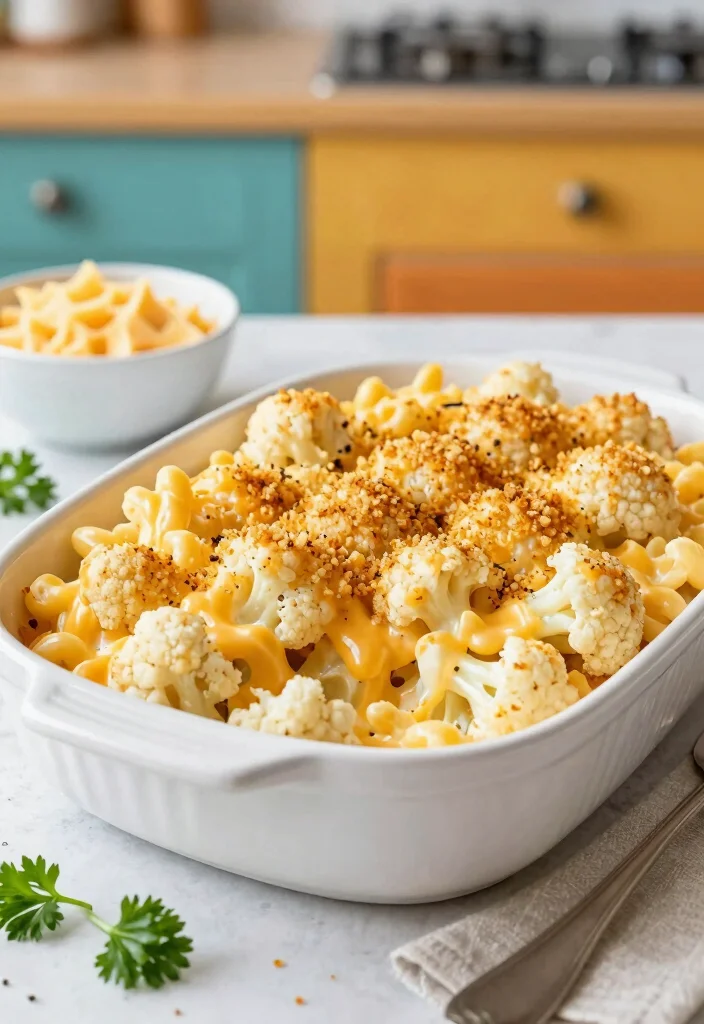 18 Healthy Mac and Cheese Recipes Under 400 Calories - 2. Cauliflower Mac and Cheese 1
