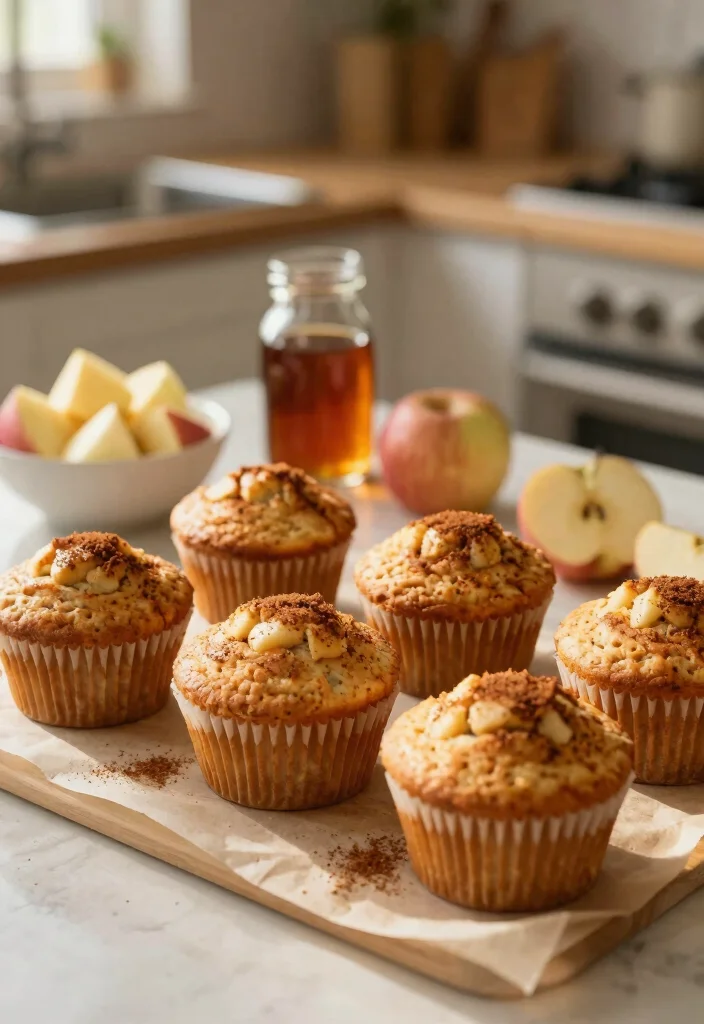 18 High Protein Pancake Muffins for Healthy Grab and Go Snacks - 10. Apple Cinnamon Protein Pancake Muffins 1