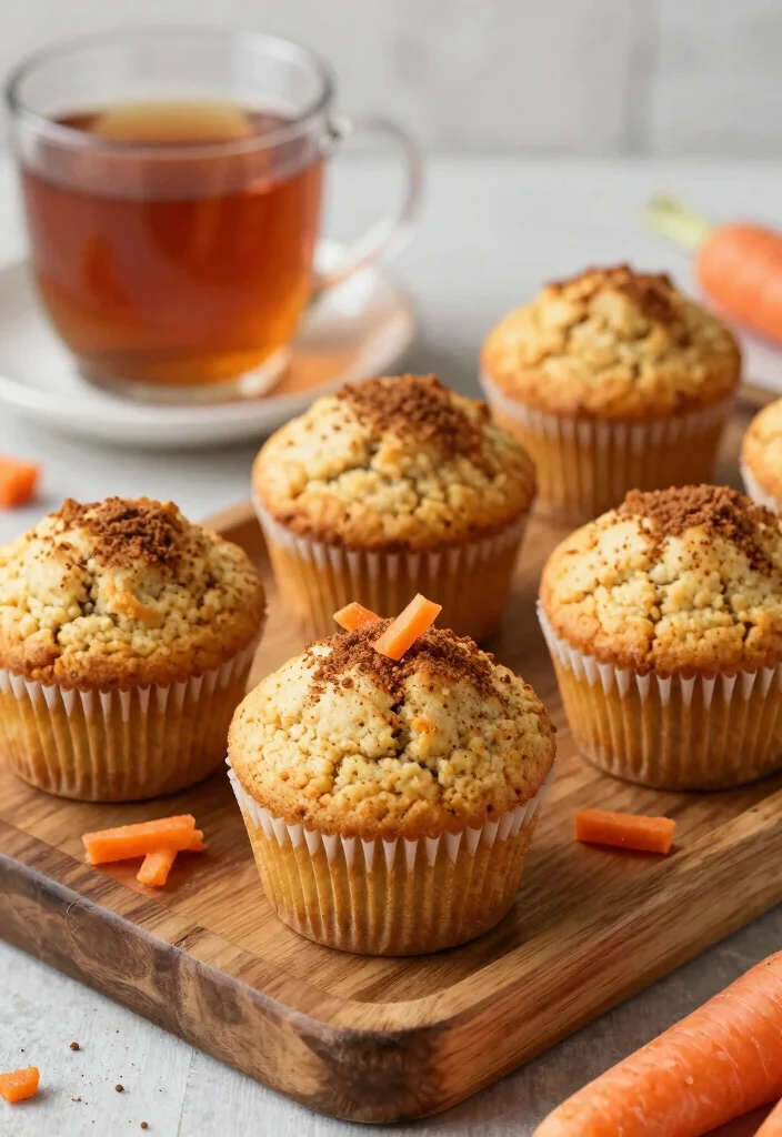 18 High Protein Pancake Muffins for Healthy Grab and Go Snacks - 14. Carrot Cake Protein Pancake Muffins 1