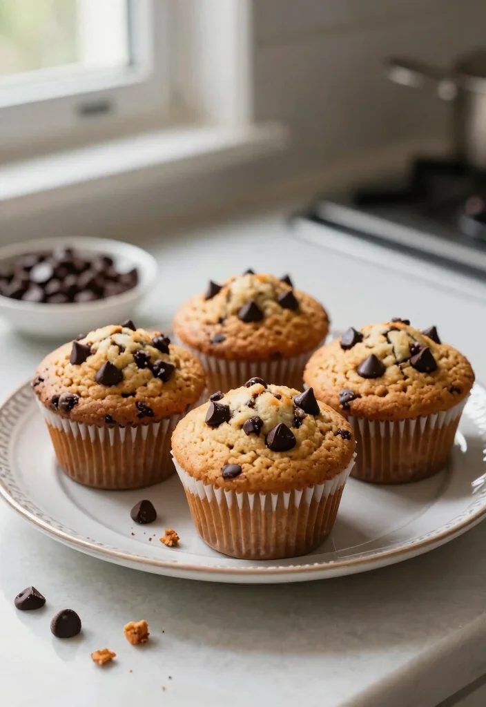 18 High Protein Pancake Muffins for Healthy Grab and Go Snacks - 3. Chocolate Chip Protein Pancake Muffins 1