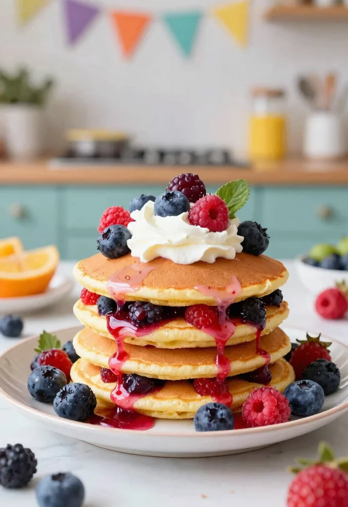 18 Pancake Breakfast Sandwich Recipes for Busy Mornings - 10. Berry Bliss Pancake Sandwich 1