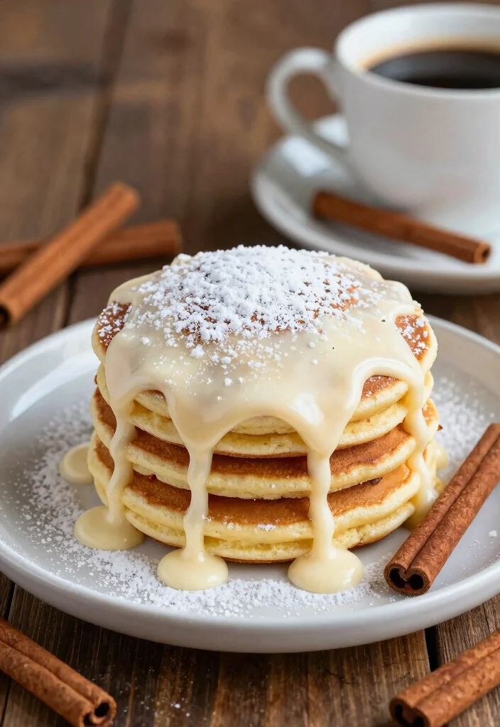 18 Pancake Breakfast Sandwich Recipes for Busy Mornings - 13. Cinnamon Roll Pancake Sandwich 1