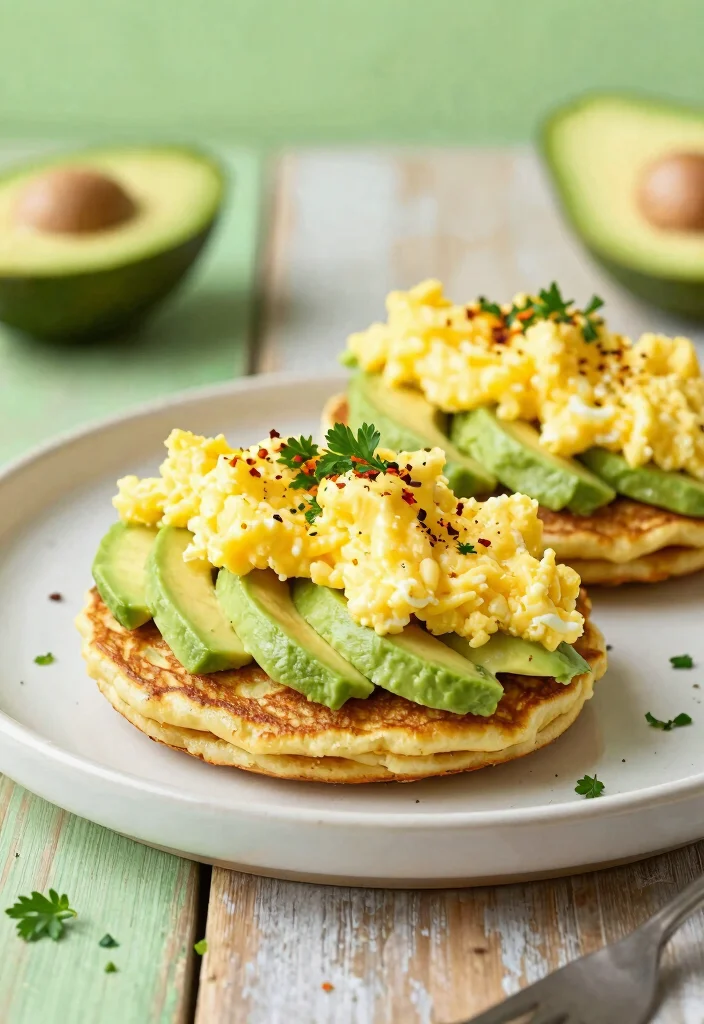 18 Pancake Breakfast Sandwich Recipes for Busy Mornings - 7. Avocado and Egg Pancake Sandwich 1