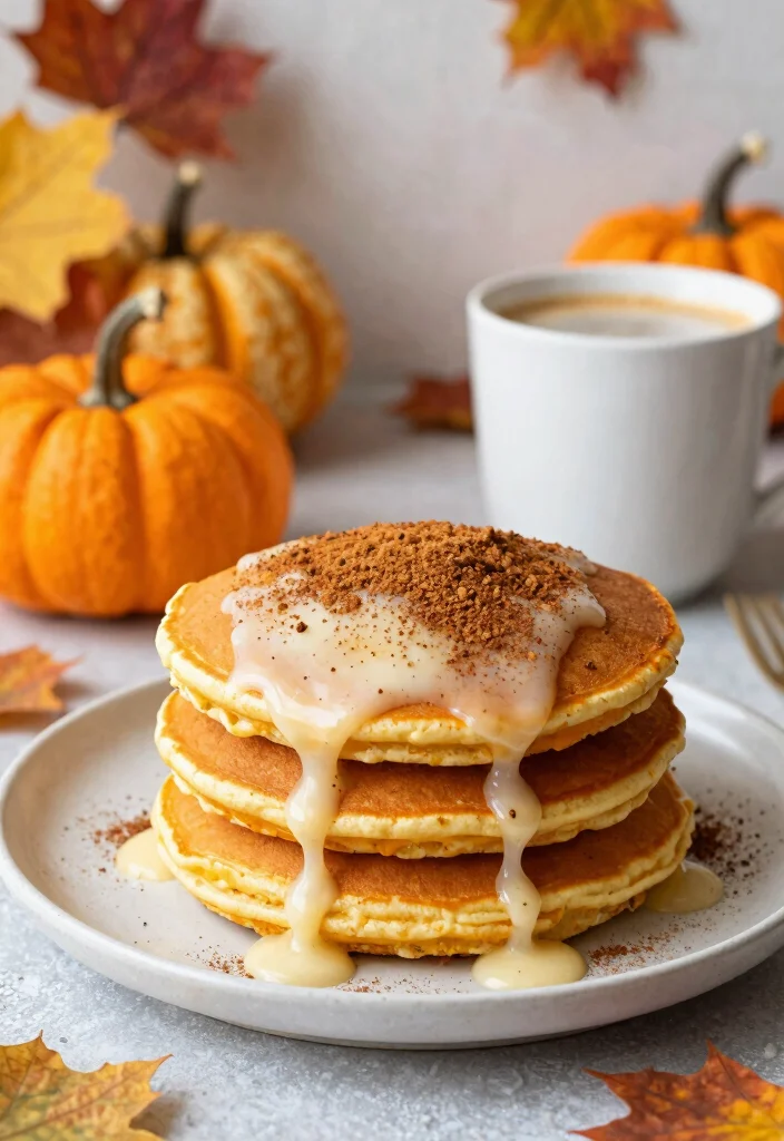 18 Pancake Breakfast Sandwich Recipes for Busy Mornings - 8. Pumpkin Spice Pancake Sandwich 1