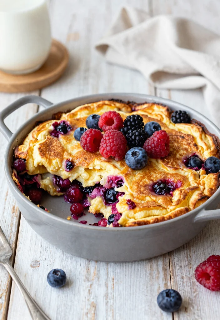 18 Pancake Casserole Breakfast Recipes for Easy Family Mornings - 15. Mixed Berry Pancake Casserole 1