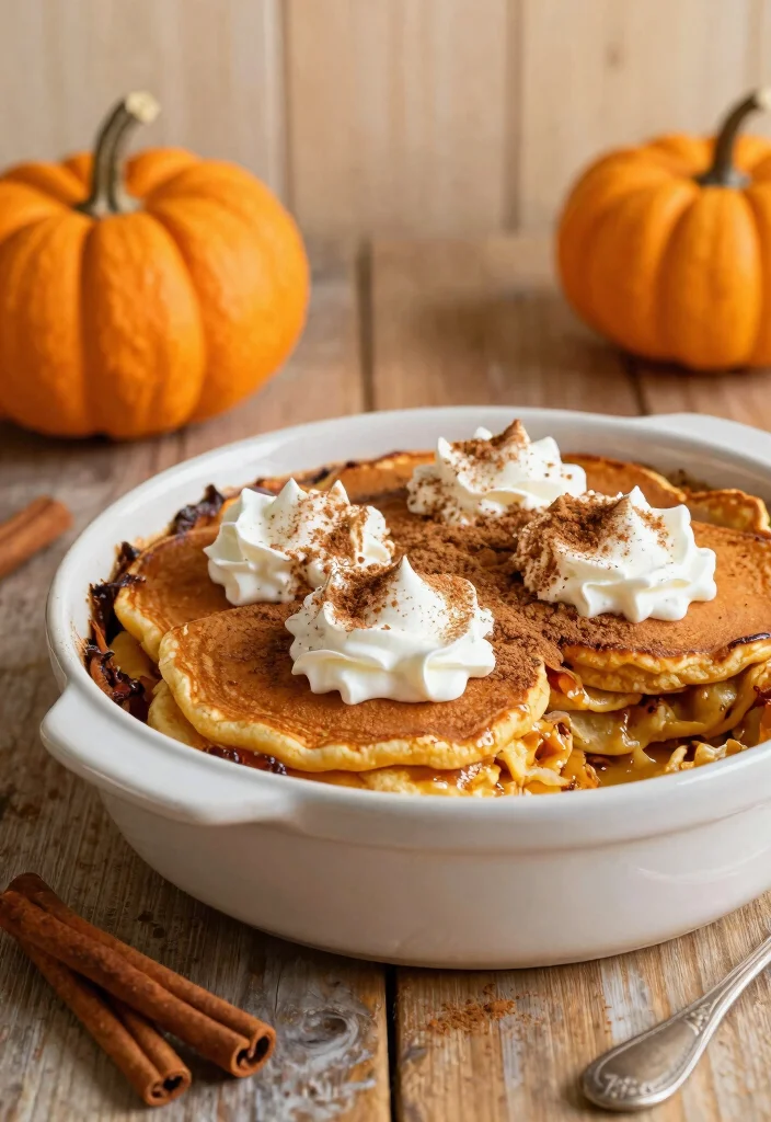 18 Pancake Casserole Breakfast Recipes for Easy Family Mornings - 6. Pumpkin Spice Pancake Casserole 1
