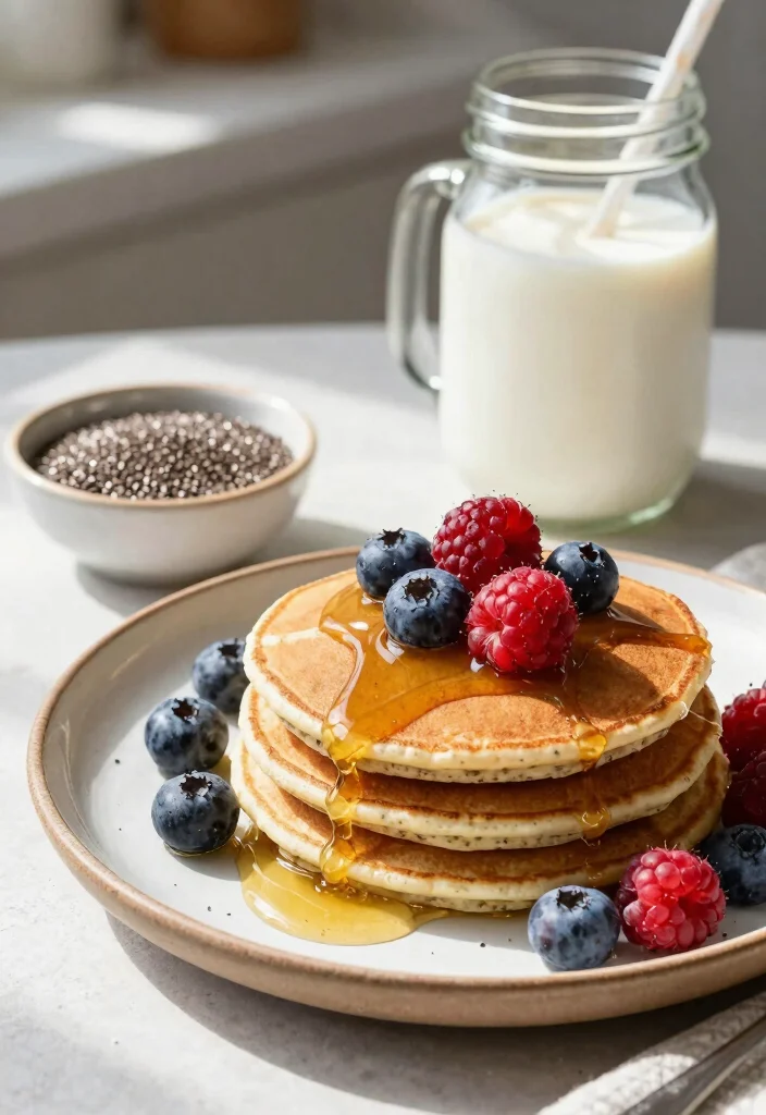 18 Pancake Recipes Without Milk for Dairy Free Mornings - 12. Chia Seed Pancakes 1