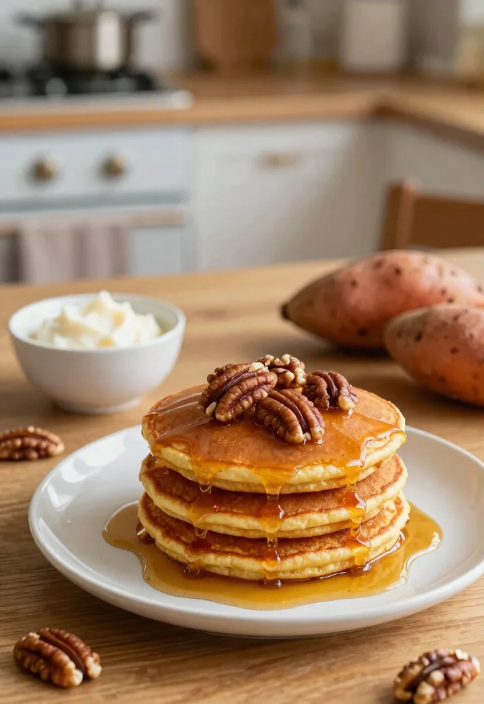18 Pancake Recipes Without Milk for Dairy Free Mornings - 13. Sweet Potato Pancakes 1