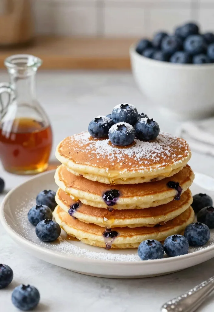18 Pancake Recipes Without Milk for Dairy Free Mornings - 16. Vegan Blueberry Pancakes 1