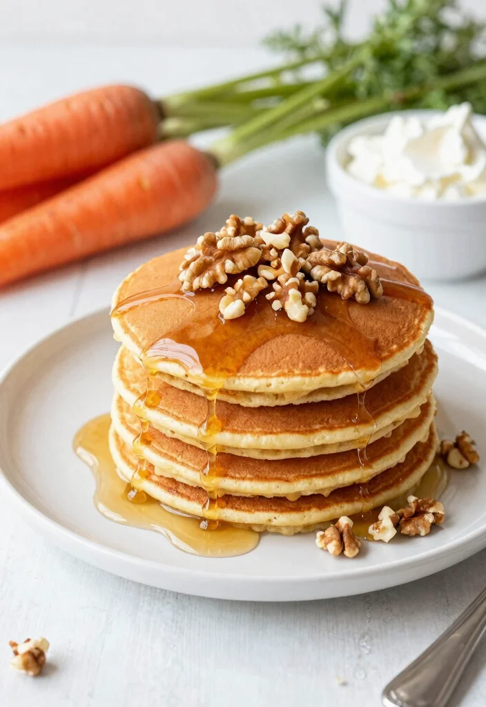 18 Pancake Recipes Without Milk for Dairy Free Mornings - 17. Carrot Cake Pancakes 1