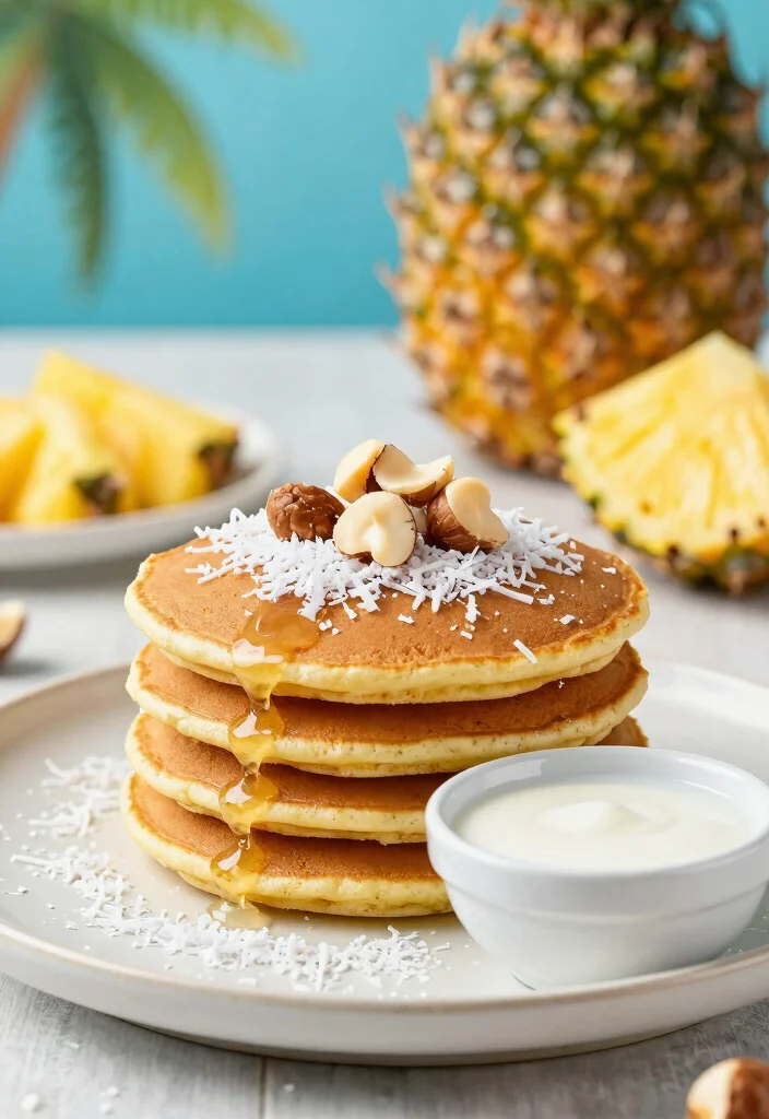 18 Pancake Recipes for Two for Easy Cozy Breakfasts - 9. Coconut Macadamia Nut Pancakes 1